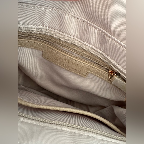 LC LAUREN CONRAD WOVEN STRAW ROUND BAG PURSE - Picture 9 of 11